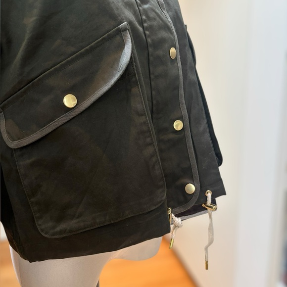 J. Crew New Cropped Barn Jacket in Olive Green - Picture 7 of 9